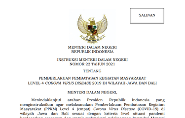 Terbaru peraturan ppkm Bandung PPKM