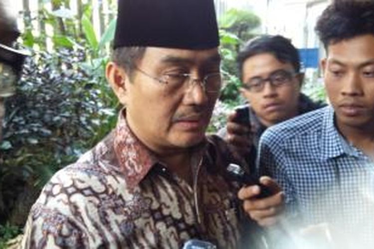 Ketua Dewan Kehormatan Penyelenggara Pemilu (DKPP) Jimly Asshiddiqie, saat ditemui di Kantor DKPP, Jakarta Pusat, Rabu (5/8/2015).