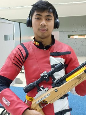 Muhammad Sejahtera Dwi Putra salah satu atlet nasional cabang olahraga (Cabor) menembak 10 meter  Asian Games yang mendapatkan medali perak.