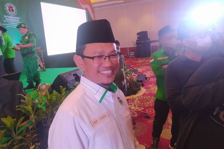 Wakil Ketua Umum DPP PPP Amir Uskara saat ditemui di Redtop Hotel, Jakarta Pusat, Senin (5/9/2022). 