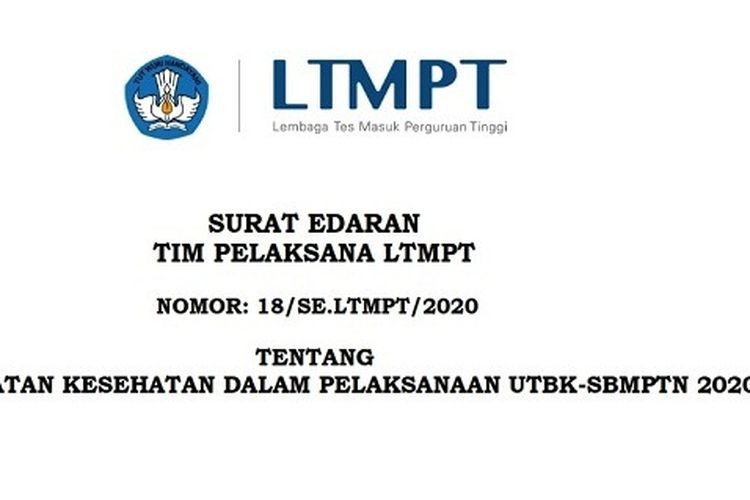 Surat Edaran Tim Pelaksana LTMPT yang baru.