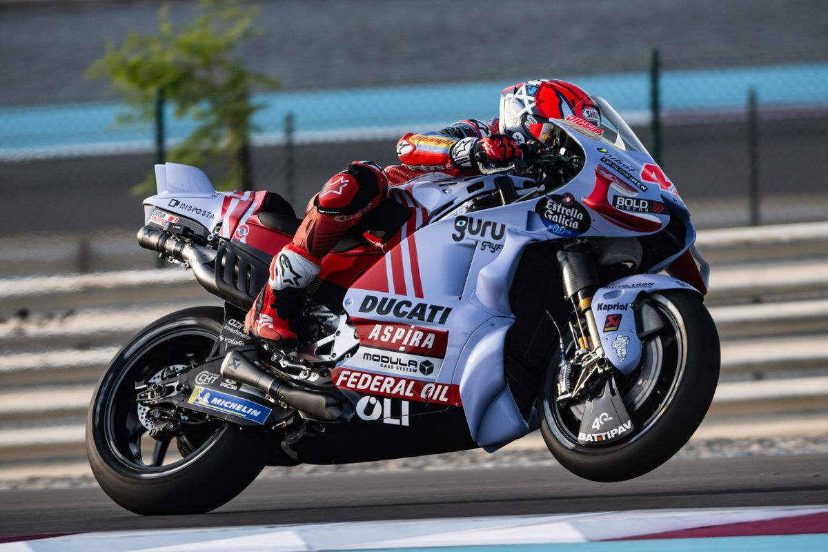 Fabio Di Giannantonio saat berlaga pada MotoGP Qatar 2023