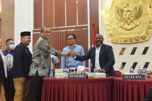 Temui KPU, MRP Sampaikan Bahwa Mayoritas Masyarakat Papua Belum Punya E-KTP