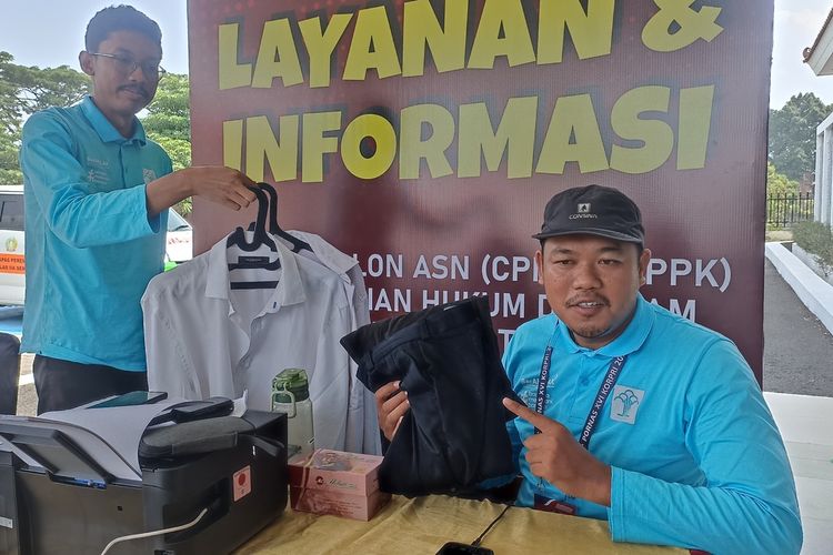 Panitia Calon Pegawai Negeri Sipil (CPNS) Kementrian Hukum dan Hak Asasi Manusia (Kemenkumham) di Kota Semarang, Jawa Tengah (Jateng).