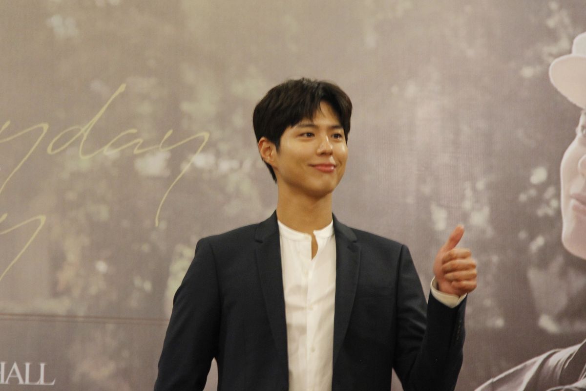 Konferensi Pers Park Bo Gum di Mall Kota Kasablanka, Jumat (22/03/2019)