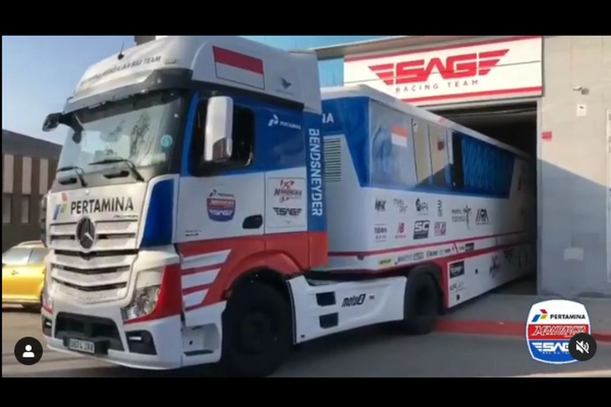 Motorhome Pertamina Mandalika SAG Team