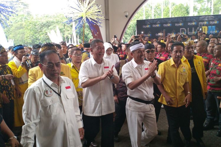 Deddy Mizwar dan Dedi Mulyadi dideklarasikan sebagai Dua DM, bakal calon gubernur dan wakil gubernur dalam ajang Pilkada Jawa Barat 2018.