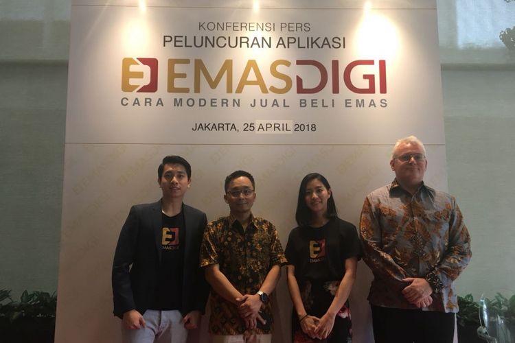 Peluncuran EmasDigi, Rabu (25/4/2018).