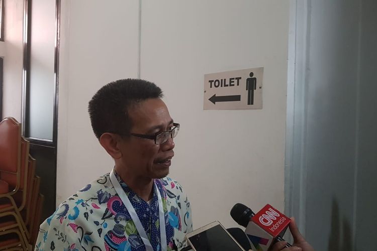 Capim KPK Luthfi Jayadi Kurniawan usai wawancara dan uji publik capim KPK di Kemeterian Sekretariat Negara, Rabu (28/8/2019).
