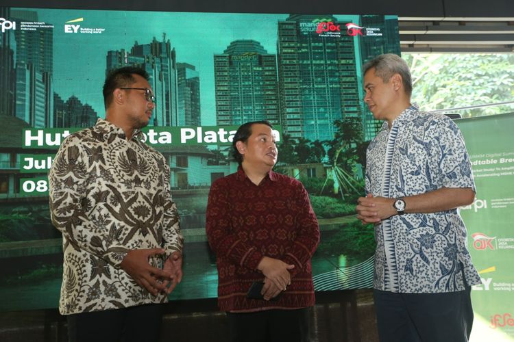 Acara peluncuran riset EY dan AFPI berjudul Studi Pasar dan Advokasi Kebijakan UMKM Indonesia, Jumat (14/7/2023)