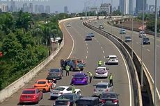 Konvoi Mobil Mewah Berkendara Pelan dan Ambil Dokumentasi di Tol, Tak Ditilang Polisi karena Kooperatif