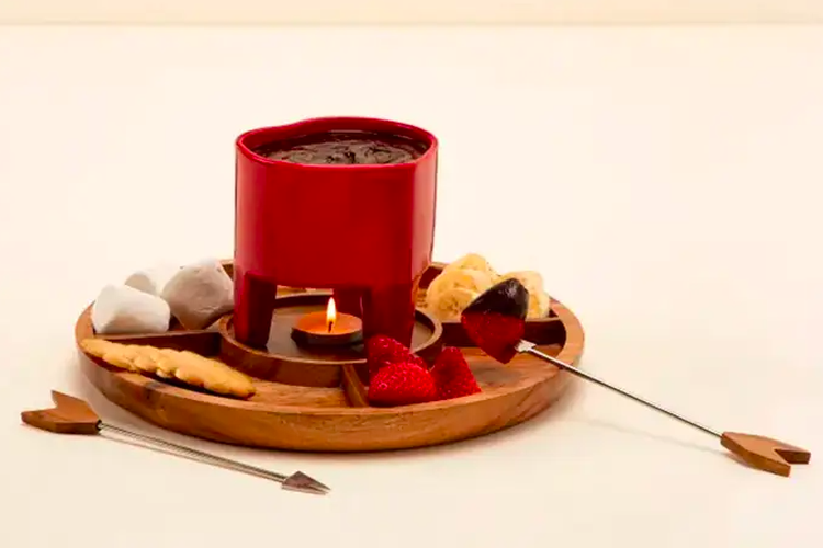Satu set mini cokelat fondue