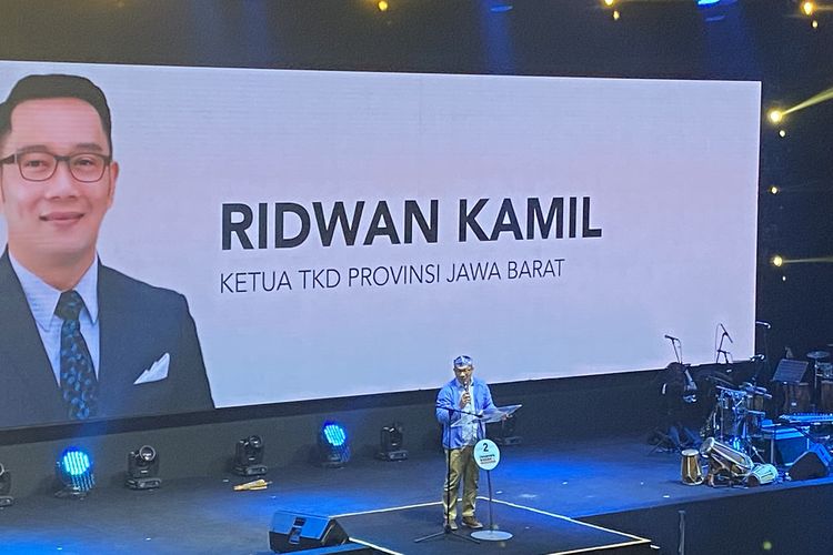 Mantan Gubernur Jawa Barat sekaligus Wakil Ketua Umum Partai Golkar Ridwan Kamil dikukuhkan menjadi Ketua Tim Kampanye Daerah (TKD) Jawa Barat dari Tim Kampanye Nasional (TKN) Prabowo Subianto-Gibran Rakabuming Raka untuk Pilpres 2024.  Pengukuhan itu dilaksanakan dalam acara konsolidasi TKD Jawa Barat di The House Convention Hall Paskal, Bandung, Jawa Barat, Sabtu (25/11/2023) petang.