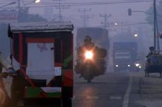 Kabut Asap Tebal Selimuti Ogan Ilir hingga Ganggu Pernapasan