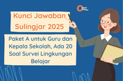 Kunci Jawaban Sulingjar SD 2025 Paket A untuk Guru dan Kepala Sekolah, Ada 20 Soal Survei Lingkungan Belajar