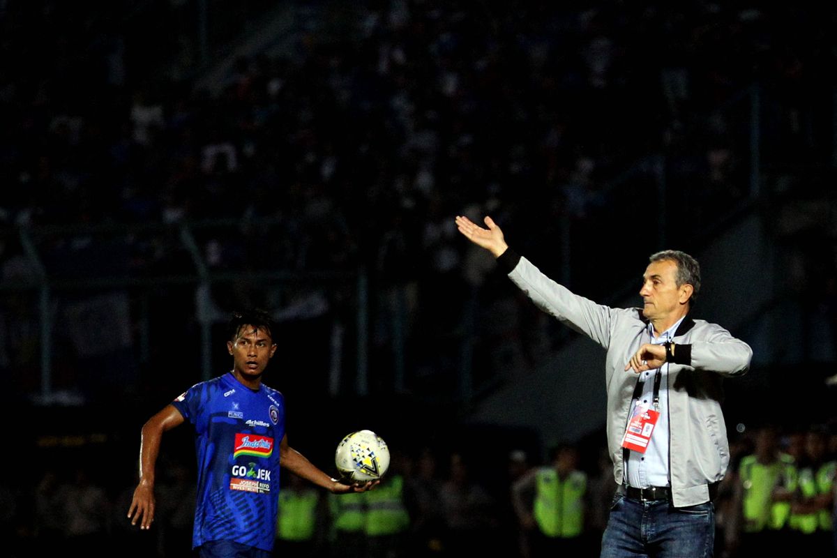 Pelatih Arema FC, MIlomir Seslija.
