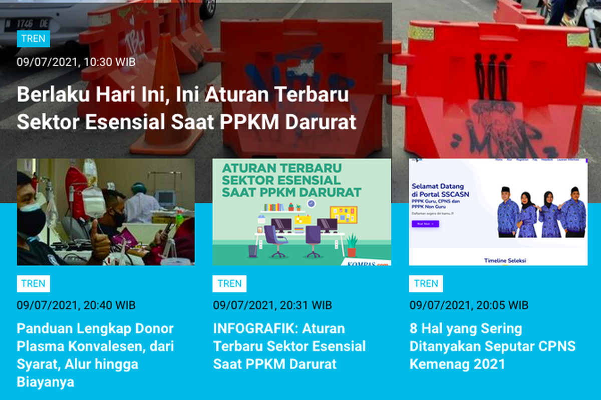 Populer Tren 10 Juli 2021