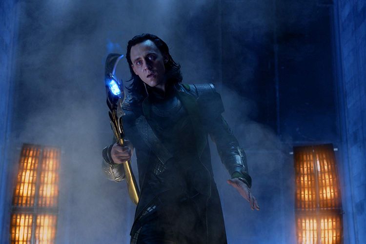 Tom Hiddleston sebagai Loki dalam The Avengers (2012)