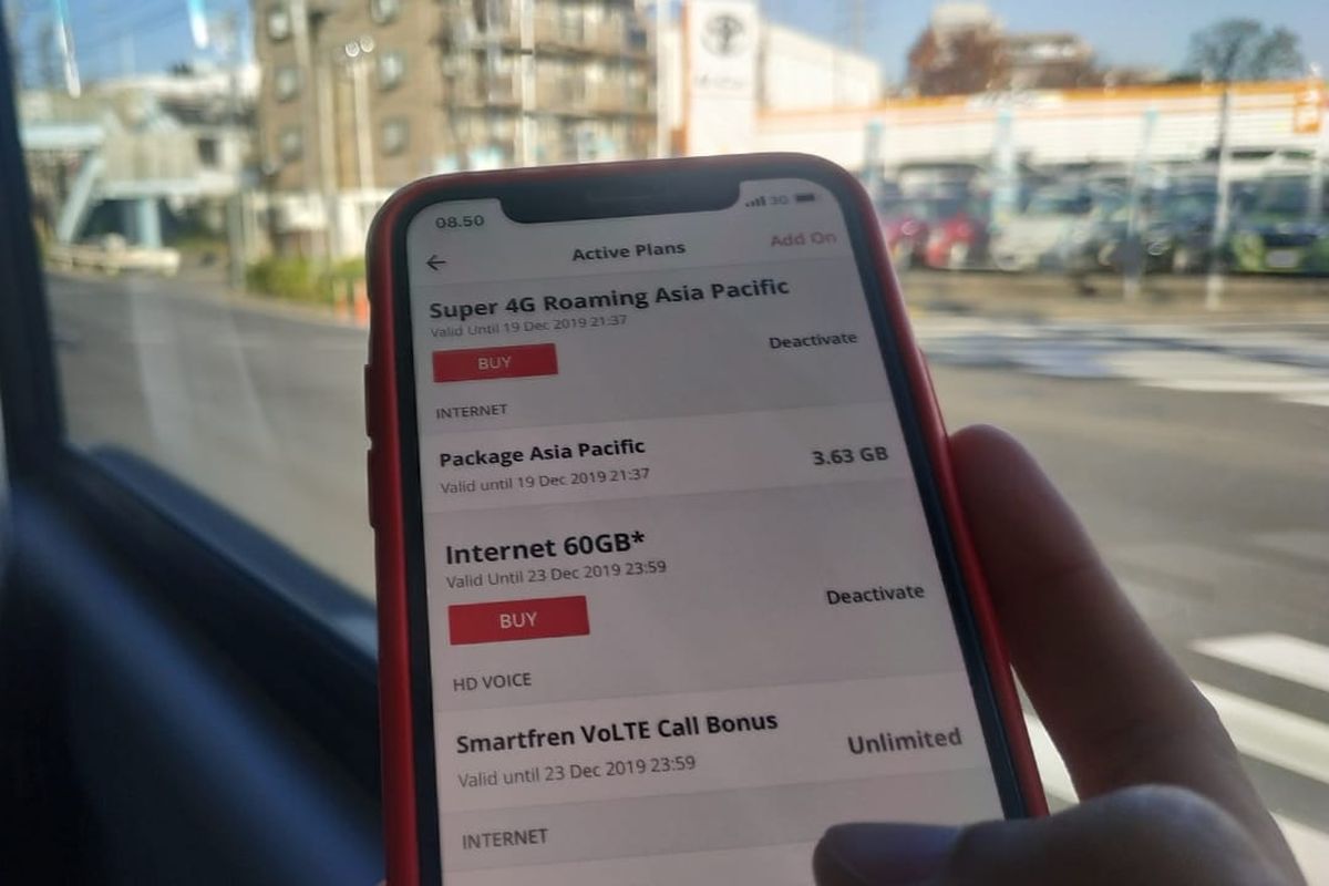 Ilustrasi paket internasional roaming Smartfren.