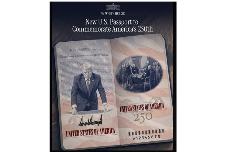 Trump Luncurkan Paspor Baru AS Edisi Khusus, Ada Foto Dirinya