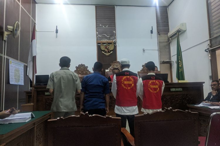 Sidang dua eksekutor pembunuh bayaran Aulia Kesuma di Pengadilan Negeri Jakarta Selatan, Kamis (12/3/2020)