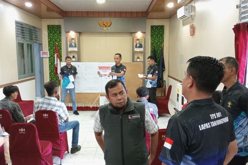 Prabowo-Gibran Unggul di TPS Lapas Tanjung Pandan Belitung