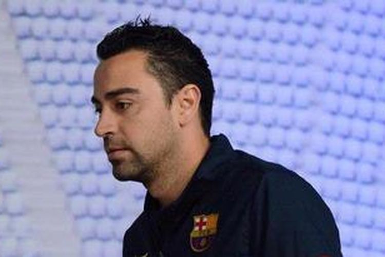 Gelandang Barcelona, Xavi Hernandez. 