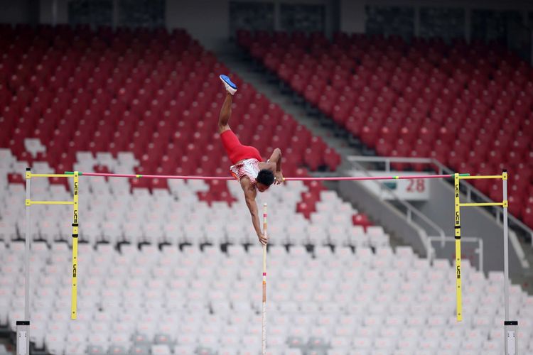 Atlet lompat gala asal Indonesia Teuku Tegar Abadi 