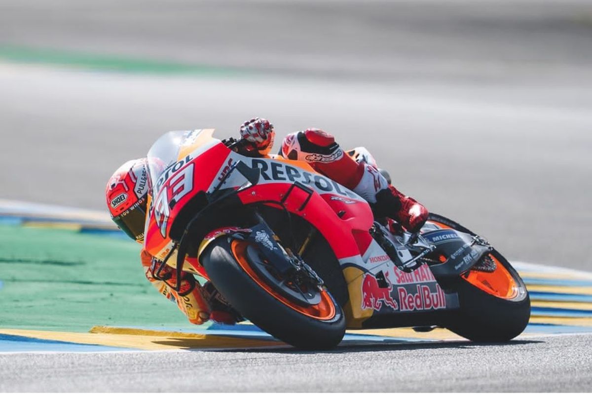 Marc Marquez tak terbendung di seri kelima Moto GP Le Mans 2019.