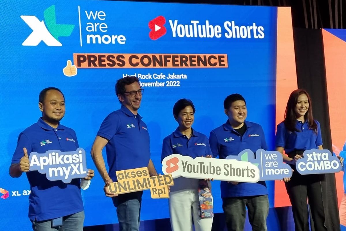 XL Axiata merilis paket internet unlimited khusus untuk mengakses YouTube Shorts pada Selasa (1/11/2022). Paket ini bisa dibeli dengan harga Rp 1 untuk satu jam pemakaian. 