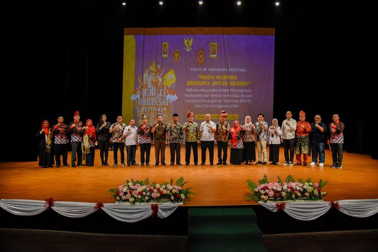 Suasana acara Youth of Indonesia (YoI) di Anjung Seni Idrus Tintin, Riau pada Rabu (11/9/2024). 