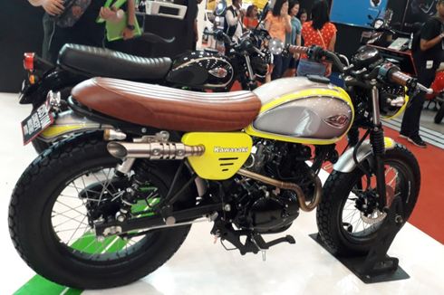 Kawasaki Pamerkan W175 Bergaya Flat Tracker