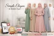 Gamis Lebaran 2026 Terbaru di Toko Online, Model Simple hingga Mewah Mulai Diburu