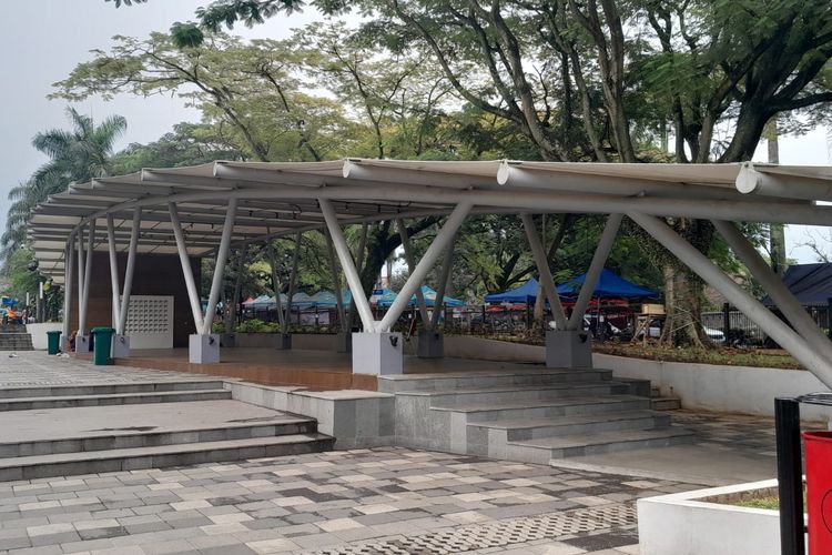 Gazebo di Kawasan Monumen Perjuangan cocok menjadi spot nongkrong