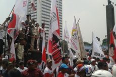 Massa Prabowo Gelar Orasi di Bundaran HI