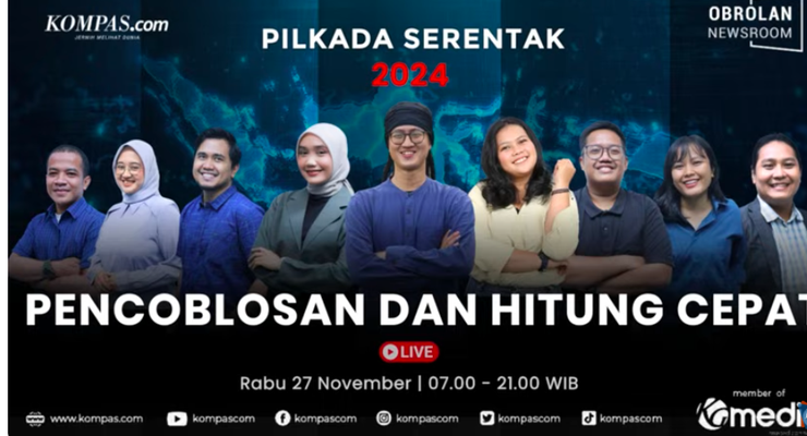 Link Live Streaming Pemantauan Hasil Quick Count Pilkada Serentak 2024