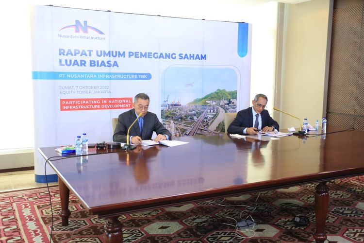 Rapat Umum Pemegang Saham Luar Biasa (RUPSLB) Nusantara Infrastructure.