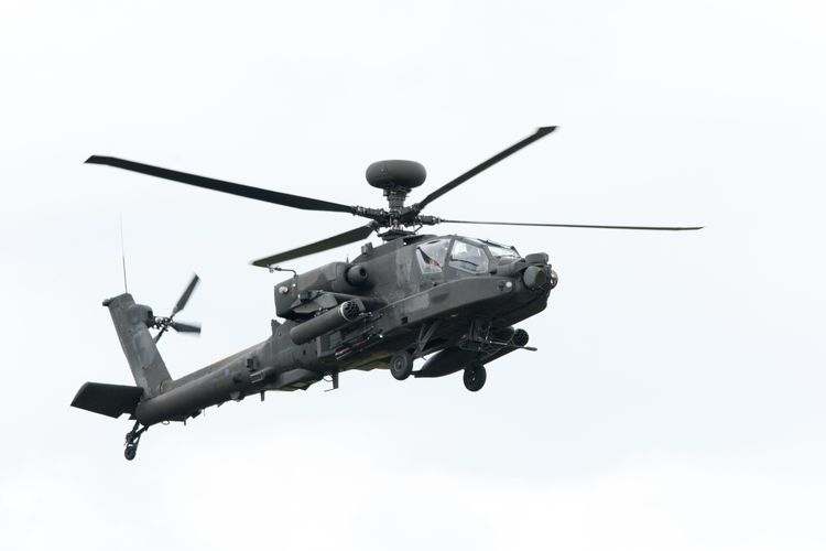 Ilustrasi helikopter militer.