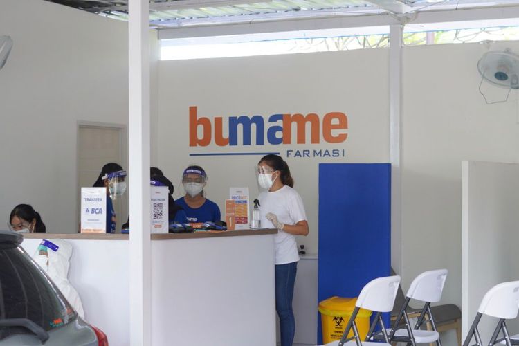 Demi memaksimalkan tes Covid-19 dan penelusuran kontak erat (tracing) bagi masyarakat dan pengunjung Bali, Bumame Farmasi membuka cabang dan laboratorium di Benoa Square, Bali.