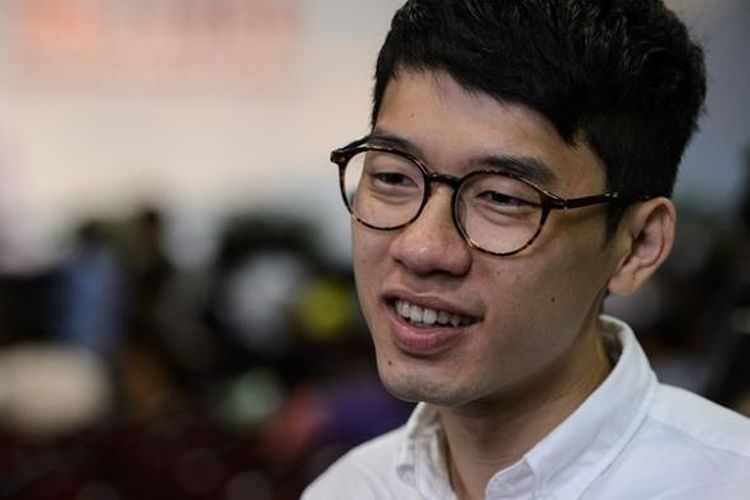 Nathan Law (23), tokoh mahasiswa dalam aksi Occupy Hongkong 2014, kini menjadi salah satu anggota parlemen negeri kota itu.