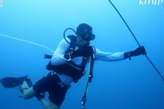 Video Perjuangan Tim Penyelam Cari Korban Pesawat Lion Air di Dasar Laut