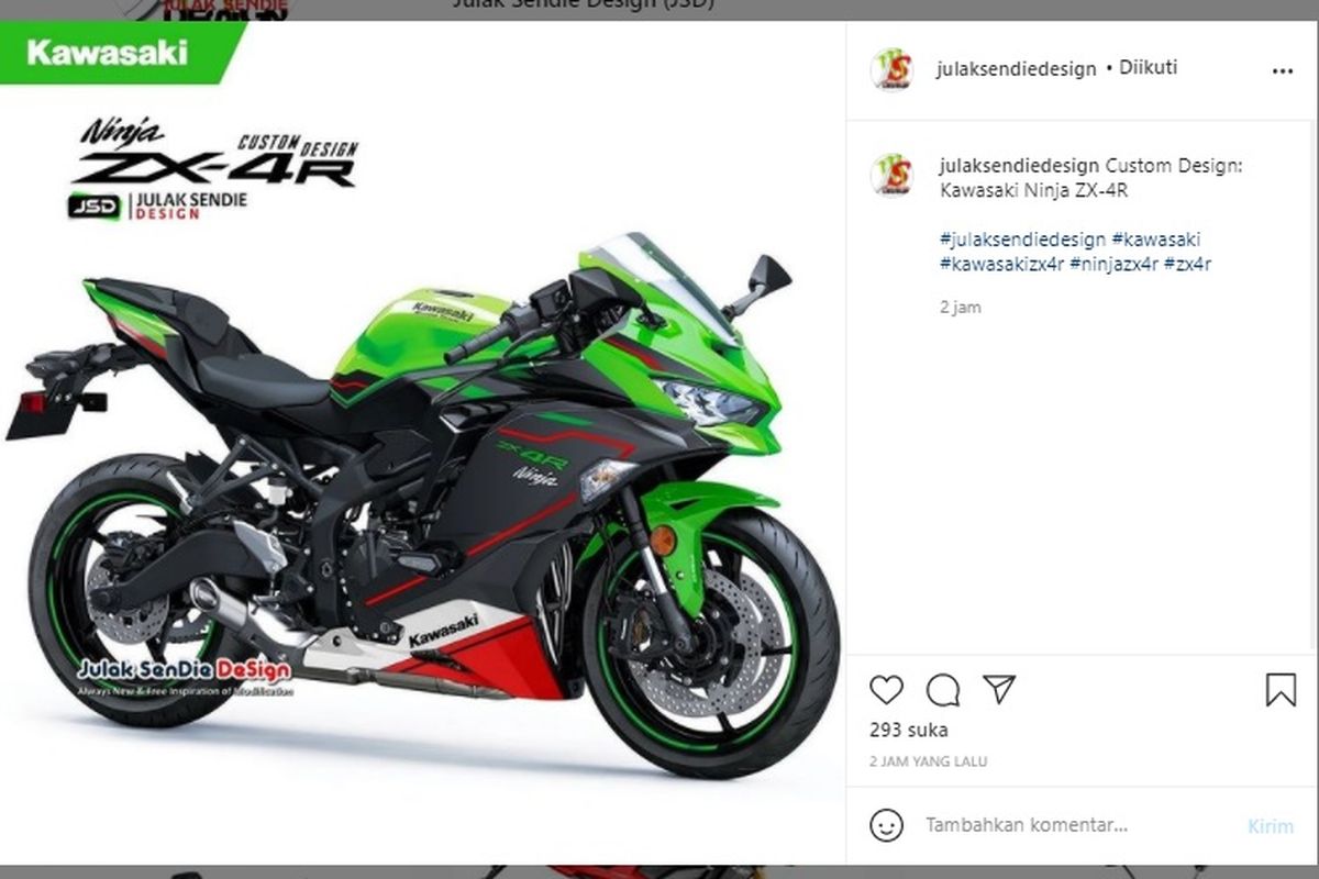 Rendering Kawasaki ZX-4R