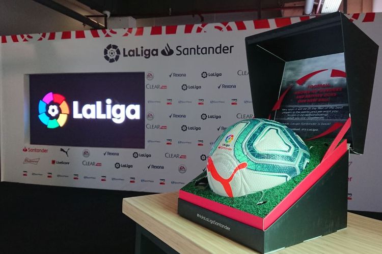 Match ball baru yang akan dipakai di laga-laga Liga Spanyol 2019-2020.