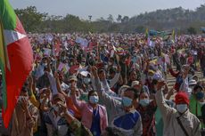 Militer Myanmar Berlakukan Jam Malam dan Larang Pertemuan Lebih dari 5 Orang Pasca-demo Terbesar