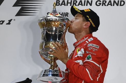 Sebastian Vettel Menangi Balapan GP Bahrain