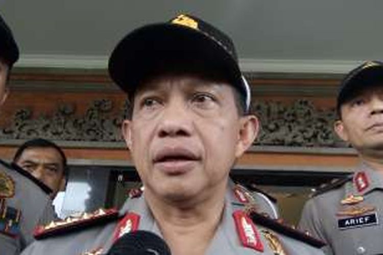 Kapolri Jenderal Polisi Tito Karnavian  saat di Mapolda, Rabu (10/8/2016)