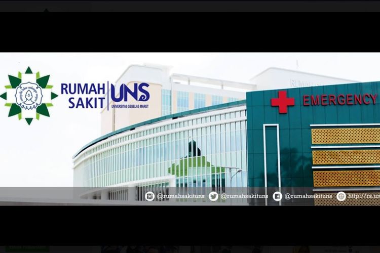 Tangkapan layar Rumah Sakit Universitas Sebelas Maret (RS UNS) Surakarta.