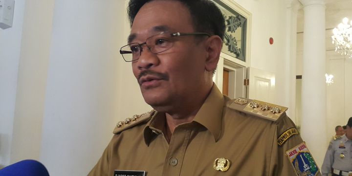 Gubernur DKI Jakarta Djarot Saiful Hidayat di Balai Kota DKI Jakarta, Jalan Medan Merdeka Selatan, Selasa (22/8/2017).