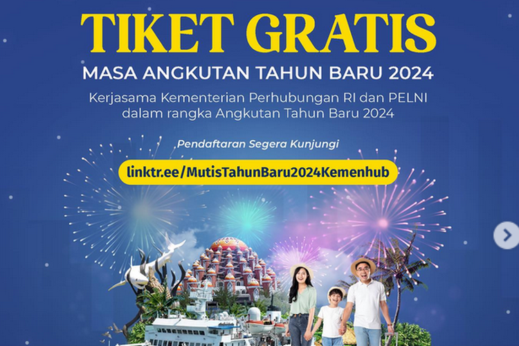 Kemenhub bagi-bagi tiket kapal Pelni gratis.