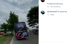 Viral Video Bus Goyang Manuver, Aksi Berbahaya Berisiko Kecelakaan